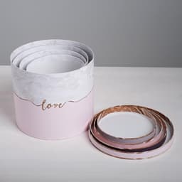 Набор коробок 4 в 1, упаковка подарочная, «Мрамор», 14×14×13 - 20×20×17.5 см