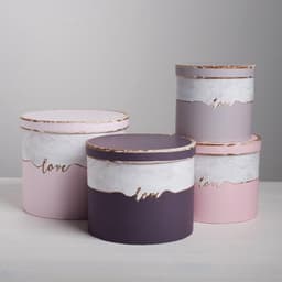 Набор коробок 4 в 1, упаковка подарочная, «Мрамор», 14×14×13 - 20×20×17.5 см