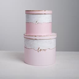 Набор коробок 4 в 1, упаковка подарочная, «Мрамор», 14×14×13 - 20×20×17.5 см