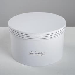 Набор коробок 4 в 1, упаковка подарочная, «Be happy», 16×16×10 - 25×25×15 см