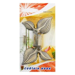 Держатель для штор KS009, однорожковый, цвет бронза, набор 2 шт.