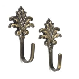 Держатель для штор KS010, однорожковый, цвет бронза, набор 2 шт.