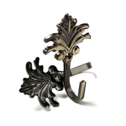 Держатель для штор KS010, однорожковый, цвет бронза, набор 2 шт.