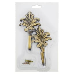 Держатель для штор KS010, однорожковый, цвет бронза, набор 2 шт.