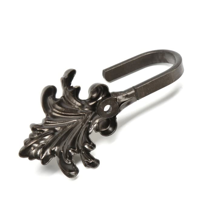 Держатель для штор KS010, однорожковый, цвет бронза, набор 2 шт.