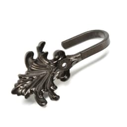 Держатель для штор KS010, однорожковый, цвет бронза, набор 2 шт.