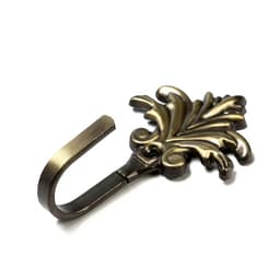 Держатель для штор KS010, однорожковый, цвет бронза, набор 2 шт.