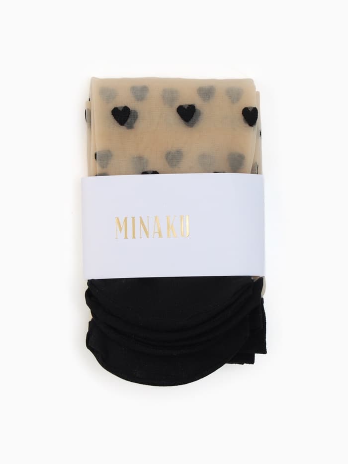 Капроновые носки женские MINAKU, набор 3 пары, размер 36-37 (23 см)