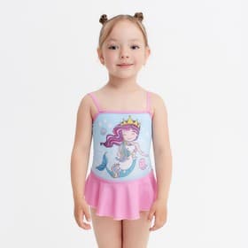 Купальник для девочки слитный KAFTAN «Русалочка», голубой, размер 30 (98-104 см)