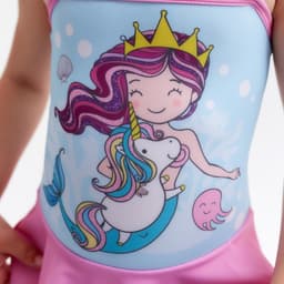 Купальник для девочки слитный KAFTAN «Русалочка», голубой, размер 30 (98-104 см)