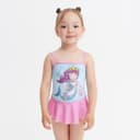 Купальник для девочки слитный KAFTAN «Русалочка», голубой, размер 34 (122-128 см)