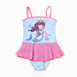 Купальник для девочки слитный KAFTAN «Русалочка», голубой, размер 34 (122-128 см)