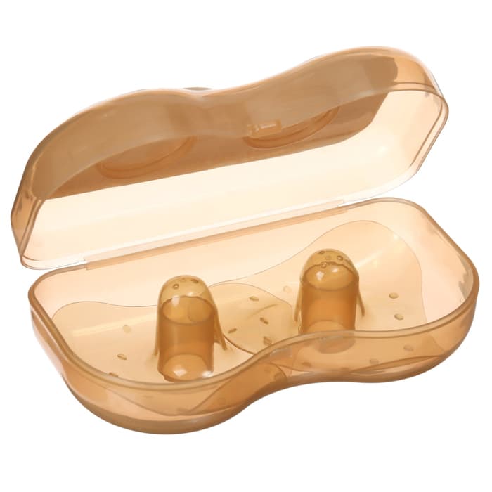 Накладки на грудь для кормления M&B, силиконовые, набор 2 шт., в контейнере