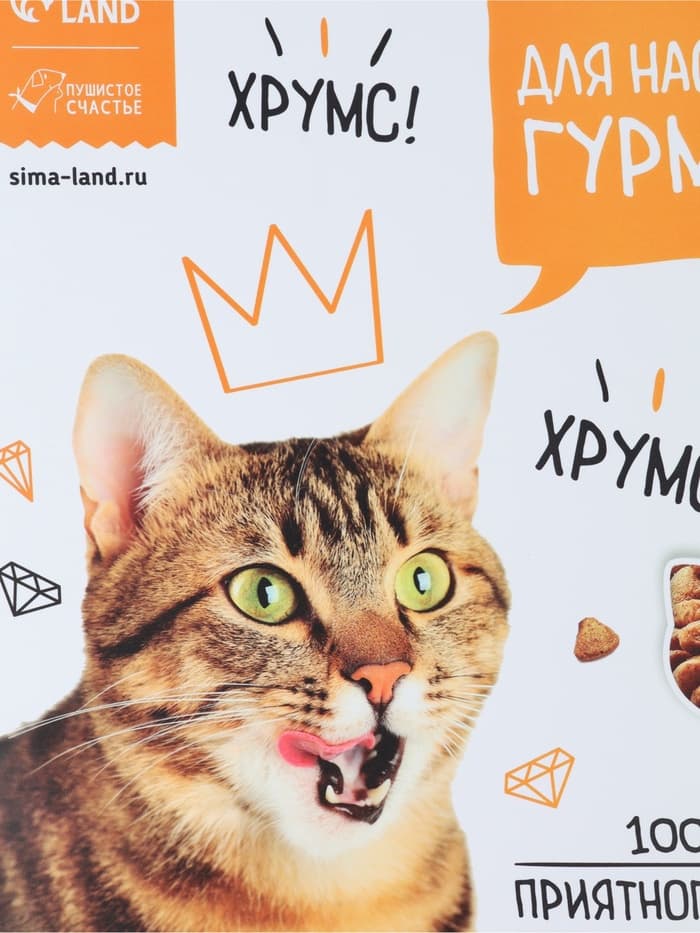 Коврик под миску «Для настоящих гурманов» 43×28 см