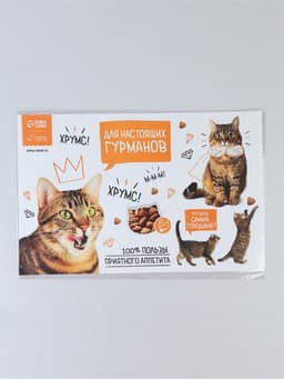 Коврик под миску «Для настоящих гурманов» 43×28 см