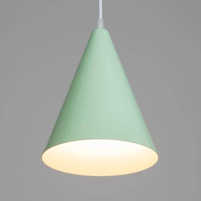 Светильник BayerLux «Конус», 1×40 Вт, Е14, зелёный, 16×16×20 см