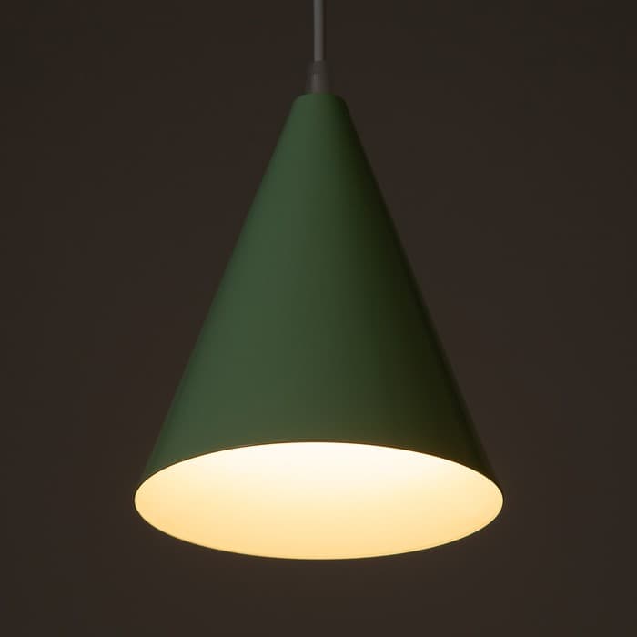 Светильник BayerLux «Конус», 1×40 Вт, Е14, зелёный, 16×16×20 см