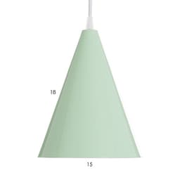 Светильник BayerLux «Конус», 1×40 Вт, Е14, зелёный, 16×16×20 см