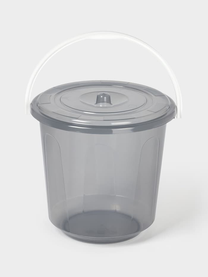 Ведро с крышкой «Хозяюшка», 5 л, d=22 см, h=22 см, пластик, МИКС