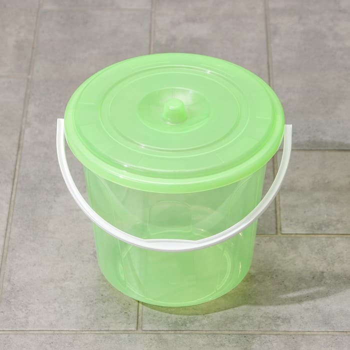 Ведро с крышкой «Хозяюшка», 5 л, d=22 см, h=22 см, пластик, МИКС