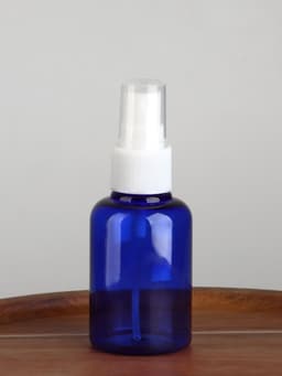 Бутылочка для хранения, с распылителем, 50 мл, цвет синий/белый