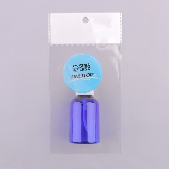 Бутылочка для хранения, с распылителем, 50 мл, цвет синий/белый