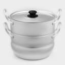 Кастрюля-пароварка, 2.5 л, 1 сетка, штампованный алюминий