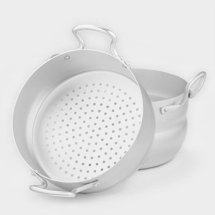 Кастрюля-пароварка, 2.5 л, 1 сетка, штампованный алюминий