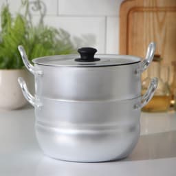 Кастрюля-пароварка, 2.5 л, 1 сетка, штампованный алюминий