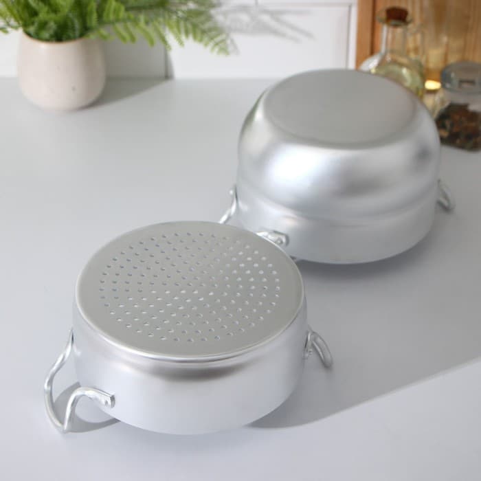 Кастрюля-пароварка, 2.5 л, 1 сетка, штампованный алюминий