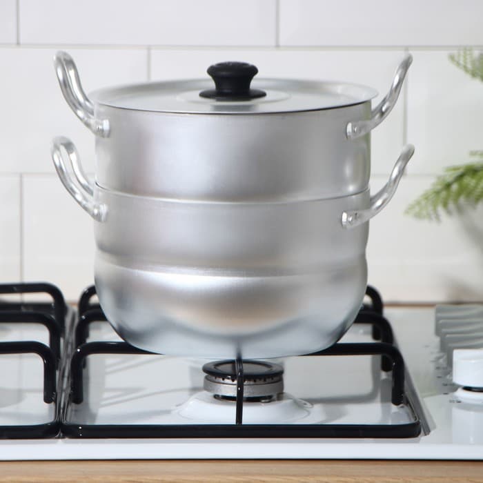 Кастрюля-пароварка, 2.5 л, 1 сетка, штампованный алюминий