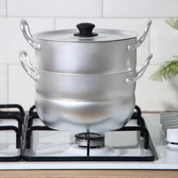 Кастрюля-пароварка, 2.5 л, 1 сетка, штампованный алюминий