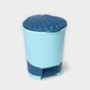 Ведро для мусора, 10 л, с педалью, голубое