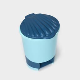 Ведро для мусора, 10 л, с педалью, голубое