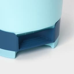 Ведро для мусора, 10 л, с педалью, голубое