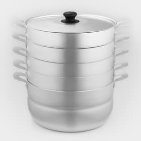 Манты-казан, 6 л, d=26 см, с 4 сетками, высота секции 5 см, с крышкой, штампованный алюминий