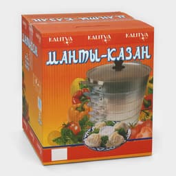 Манты-казан, 6 л, d=26 см, с 4 сетками, высота секции 5 см, с крышкой, штампованный алюминий