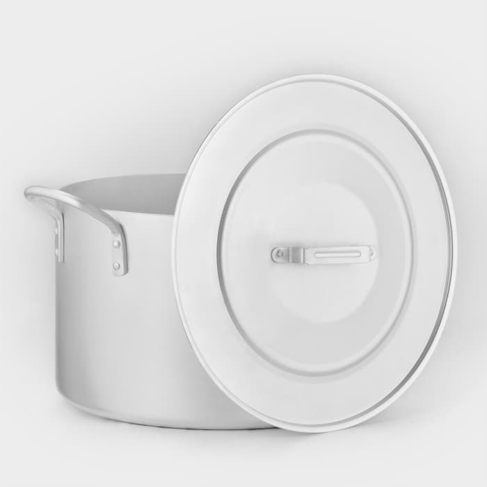 Котёл, 30 л, d=40 см, с крышкой, алюминий, серебристая