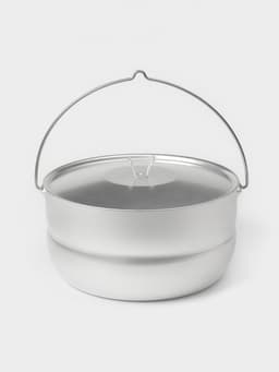 Котелок туристический, 6 л, с крышкой, штампованный алюминий