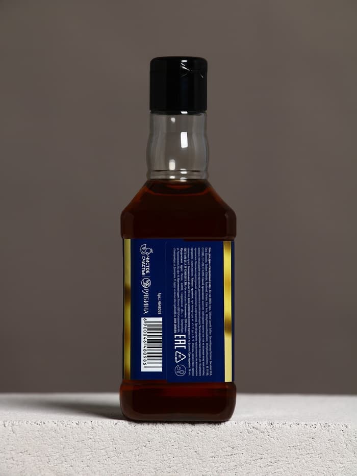 Гель для душа виски «Богатства», 250 мл, аромат древесных и пряных нот, Чистое счастье