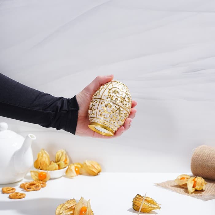 Подставка под зубочистки, 8×12 см, металл, золотистый