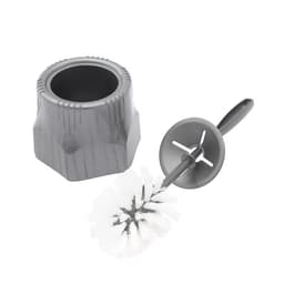 Ёршик для унитаза «Лотос», 13.5×13.5×34.5 см, с подставкой, МИКС