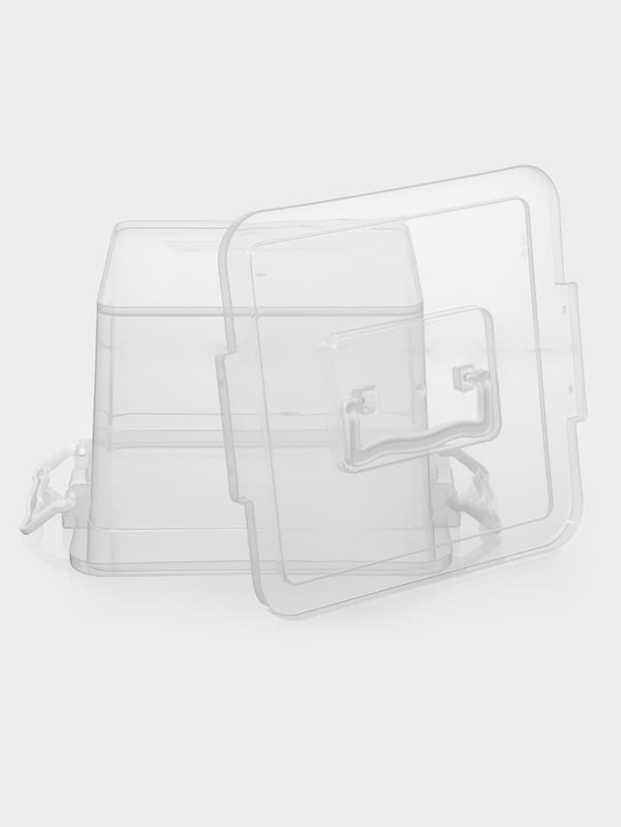 Контейнер пищевой Альтернатива, 8.5 л, пластик, прозрачный, ручки МИКС