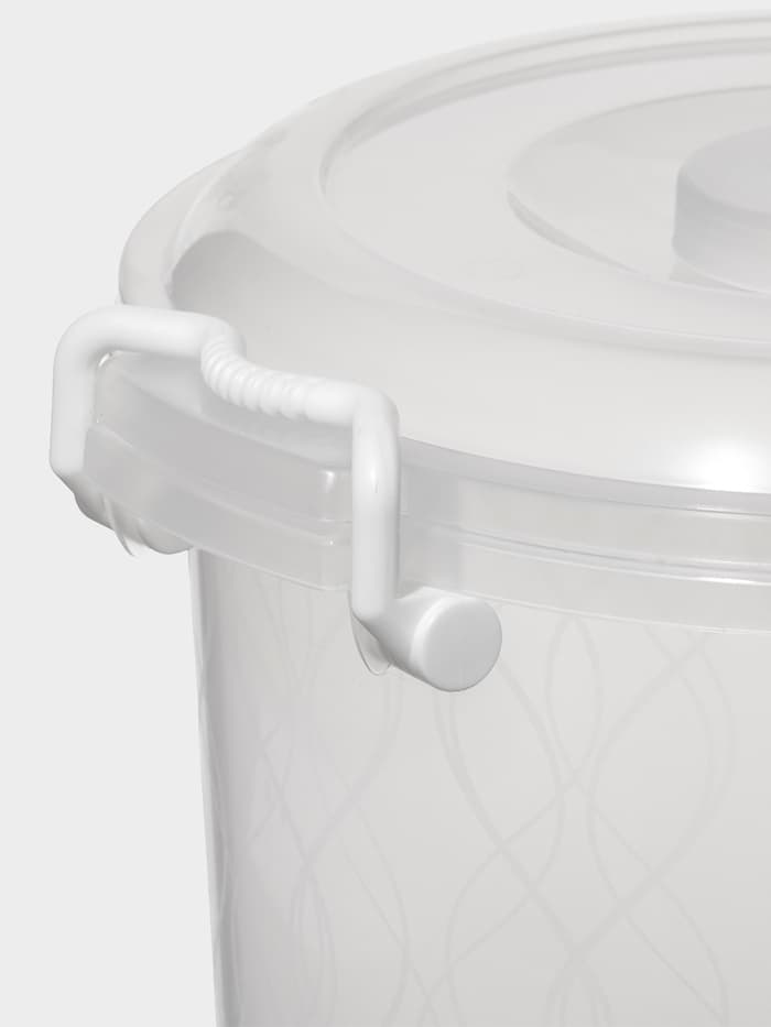 Контейнер пищевой Альтернатива, 8 л, пластик, прозрачный, ручки МИКС