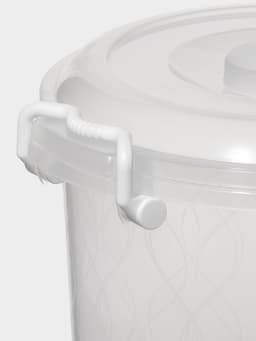 Контейнер пищевой Альтернатива, 8 л, пластик, прозрачный, ручки МИКС