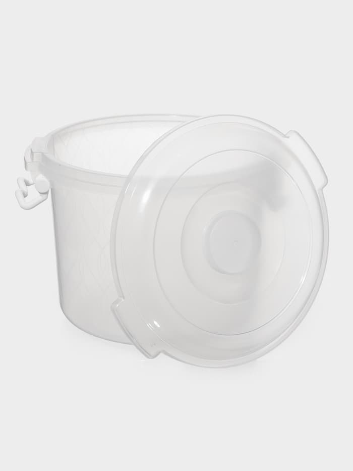 Контейнер пищевой Альтернатива, 8 л, пластик, прозрачный, ручки МИКС