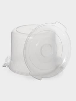 Контейнер пищевой Альтернатива, 8 л, пластик, прозрачный, ручки МИКС