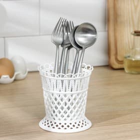 Подставка для столовых приборов Альтернатива «Семь злаков», 11.5×11.5×12 см, пластик, МИКС