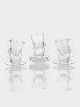 Чайный сервиз ОСЗ «Грация», 12 предметов: кружка 250 мл, 6 шт., блюдце, 6 шт., стекло