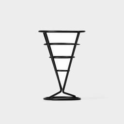 Корзинка для картофеля фри Доляна «Лукси», 10×10×14.5 см, нержавеющая сталь, чёрная